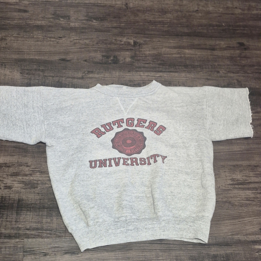 Rutgers University Gray Crewneck Sweatshirt